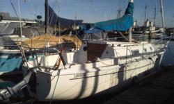 1975 sailboat in fair to good condition. some electronics. new dinghy. 8hp outboard in good running order. recent survey and haulout.
moored in Ladysmith Maritime Society.