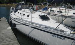 Very clean and well maintained. Great for cruising or racing. Many extra's and upgrades. New upholstery in 2001, new main in 2008, new winter cover in 2010, new head in 2010. Cockpit speakers and cushions, dodger, and 6 pad folding steel cradle.18HP Volvo