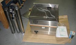 Includes manual, 3 sections of 3 inch stainless chimney,  fuel pump, and 3 stainless steel heat shields.