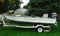 - 14.0 ft. Mirro Craft "Deep Fisherman" - 6.0 ft. beam, 3.0 Ft. depth. High quality aircraft aluminum hull. Absolutely no leaks. Custom interior with 3 high back seats (2 fixed, 1 swivel). Fully carpeted interior, console, steering & motor controls,