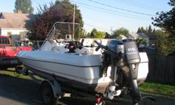 1991 19 ft. Trophy center console walk around. 115hp 4 stroke yamaha. Trailer and boat cover included.