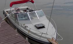 BUY NOW ? SAVE BIG! This offer only lasts until lift out ? 1 week!
 1986 Grew 237 ? great ?combo? boat: 5.7 260 mercruiser with trim tabs makes it a good speed boat while the cuddy cabin with head & galley allows you to drop anchor comfortably in those