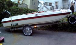 HI i am selling my 15ft bow/rider tri/haul boat its in good shape no leaks has an 1984 merc/75 horse with power trim runs real good gos around 40+MPHS the floor was done this year and new carpet comes complete ready for the water trailer is in good shape