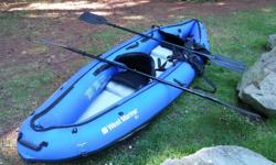 Inflatable kayak/canoe in very good shape,heavy duty weighs 36 lbs. 11 feet long and 3 feet wide
Two oars,pump , two seats, storage bag,manual are included
Weight capacity: 500 lbs.
$500 obo
Leave phone number please