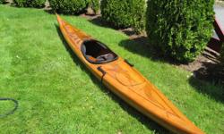 Beautiful handcrafted cedar kayak. Unique three dolfin design.
Excellent condition.
Includes cover, stands, paddle, paddle float, throw rope, neoprene skirt and deck compass.