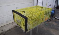 Customized lobster traps the way you want them.
 
I know that I am in a tough business so I am willing to give to receive. For a limited time I will do FREE poured in ballast to save you money and time. On an order of 100 that would be just over $1000 you