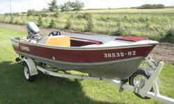 25 hp evenrude spare prop- new battert boat cover ---bungies---livewell lockable cabnets and rod holders calkins roller trailer new tires spare new berings spare bearings 2 inch ball--interior lites---nav lights bilge pump etc---Floor is solid no soft