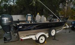 I have for sale a 1999 lund angler ss ,with a 2003 yamaha four stroke 90 hp runs excellent,boat is in good condition,comes with minkota 55lb trolling motor with foot pedal, two batteries, lowrance x65 fish finder,ideal conditions this boat can hit