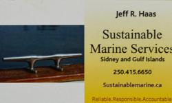 I offer full service and maintenance to all makes of vessels. I am mobile and able to come to your Slip. For further info and rates, please visit my website @ Sustainablemarine.ca
Best Regards,
Jeff Haas