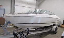 absolutelly flawless 20 footer,wide beam extremely high quality boat similar to chaparral and sea ray. powerful 4.3 L mercruiser with low hours, kept indoors and never abused,no scratches or dings. $1200.extra for the trailer call 519-755-0400.