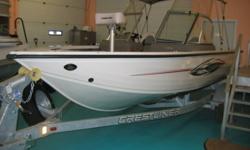 NEW!! 2010 Crestliner 1750 Fish Hawk
RETAIL $33,900.00 CLEAR OUT $25,900.00
 
Rigged with 115 HP Evinrude E tec vinyl floor, full enclosure, travel tarp, two bank battery charger, I-command gauge, two seats with butt seat, galvanized trailer, with spare