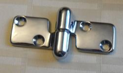 4 NEW STAINLESS STEEL HINGES 4"X2" $15 EACH OR 4/$45. CASH SALE ONLY. WILL PARCEL POST FOR $15