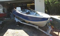 14" SEARS ALUMINUM BOAT IN GOOD CONDITON WITH TRAILER AND 20 HP YAMAHA ELECTRIC WITH START BOTTOM, BATERY CHARGE, GAS TANK AND OARS...
 
NEW PAINT
 
READY TO USE!!!