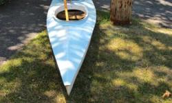Lake touring kayak shell from the 70's. Fiberglass, about 40lbs.
2 wooden paddles, $275 obo.
Its been wilderness camping in Desolation Sound and Harrison Lake, as well as day trips all around Victoria and the Southern Gulf Islands. Not just for lakes.