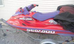1998 951cc seadoo in excellent shape.lady driven, 2-seater, all winterized.  trailer with new bearing buddys and tires, also in great shape..willing to trade for a truck of equal value $3000 to $3500 --705971-1270...((appr..170hrs))