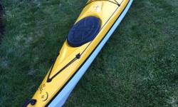 This beautiful kayak is a high performance, skegged kayak with a multichined hull. It has great manoeuvrability, with easy edging and good stability, and performs well in all conditions. Plenty of storage in fore and aft hatches, as well as a handy day