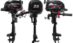 The Suzuki DF2.5 portable outboard is the smallest Suzuki 4-stroke to date. Weighing just 30 pounds, the DF2.5 is the lightest Suzuki 4-stroke motor ever built. Suzuki is also proud to note that the DF2.5 meets the rigorous EPA 2010 and CARB 3-Star Ultra