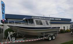 This 2017 THUNDERJET PILOT 25? comes powered by Twin Yamaha F150XB's and packaged with an EZ Loader trailer.
Factory options include:
*Washdown System w/Hose Receptacle
*Aux Steering
*LED Flood Lights
*Rod Holders
*Net Holders
*Starboard Transom Door