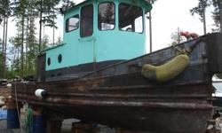 older tug boat  detroit diesel engine (runs just fine)  work  needed  to steel and restoring