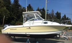 Year 2004 Wellcraft Coastal 250,Yamaha 225hp only 173 hours,one owner,hardly used,brand new enclosure,brand new tandem axle trailer with electric over hydraulic disc brakes,new Garmin GPS fishfinder,VHF,stereo,electric windlass,nice and spacious below