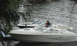 A must see, Custom interior done 2 years ago with a new engine. Boat has low hours on it originally and only 40 hrs on new engine. The enigine is a 420 HP Dart 400 with all the extras. Killer sound system with two Amps and Sub. This boat is loaded, too