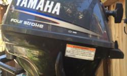 reduced from $ 900
Hardly ever used Yamaha 2.5 HP Four Stroke Motor.
Motor runs really well, but adjustment of speed is not working properly - needs a little part to adjust it - something is a little stuck - part apparently available at Trotac - so my son