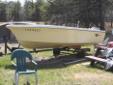14 foot Crestliner fiberglass boat and trailer for sale