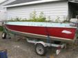 16 foot Lund boat with choice of 25hp 4 stroke motors