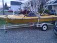 BOAT , MOTOR , AND TRAILER WITH SKI POLE FOR PULLING